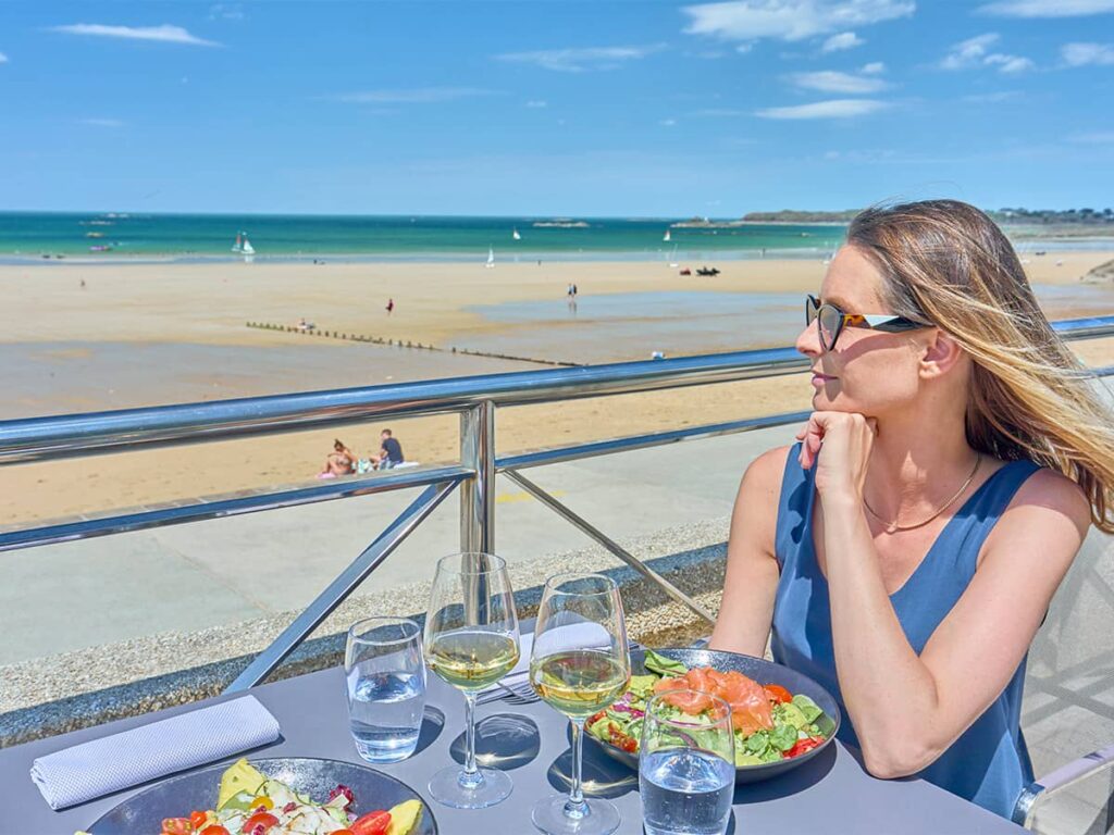 Terrasse vue Mer Saint Malo