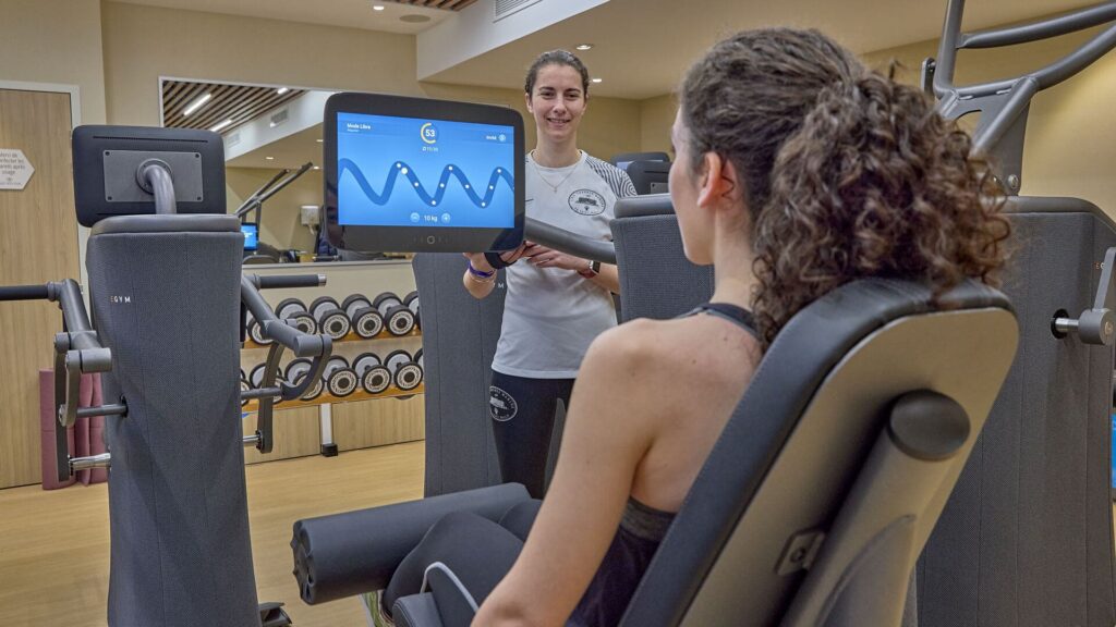 Salle de sport de l'hotel avec EGYM