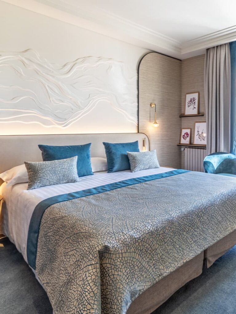 Chambre couleur lagon