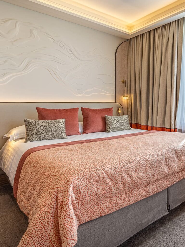 Chambre couleur corail
